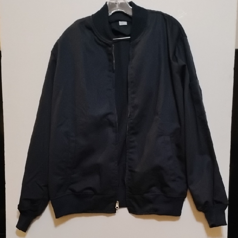 Navy Dark Blue Men's Uniform Jacket Size M-L Pockets Elastic Corduroy Bottoms